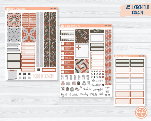 Hobonichi Cousin Planner Kit Stickers | Sophisticated 260-051