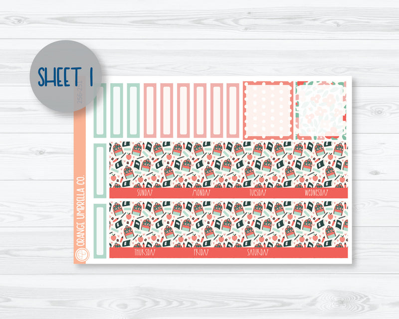 7x9 ECLP Monthly Planner Kit Stickers | Smarty Pants 256-251