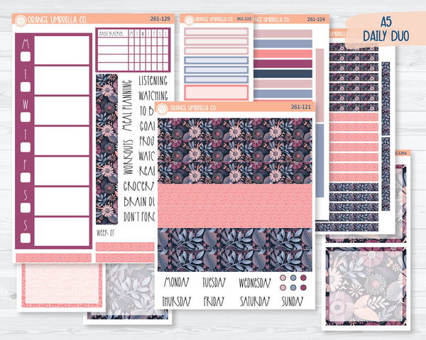 A5 Daily Duo Planner Kit Stickers | First Frost 261-121