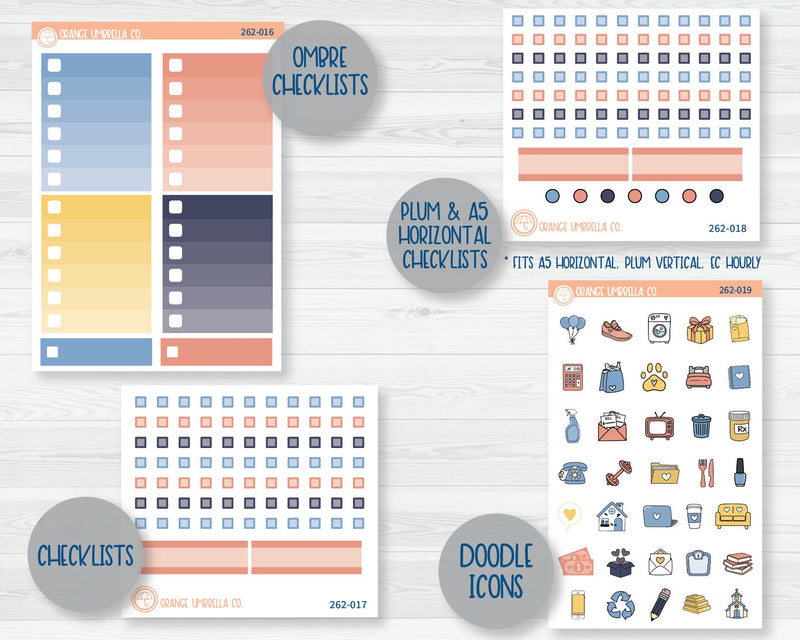 Weekly Add-On Planner Kit Stickers | Prickle Pants 262-011