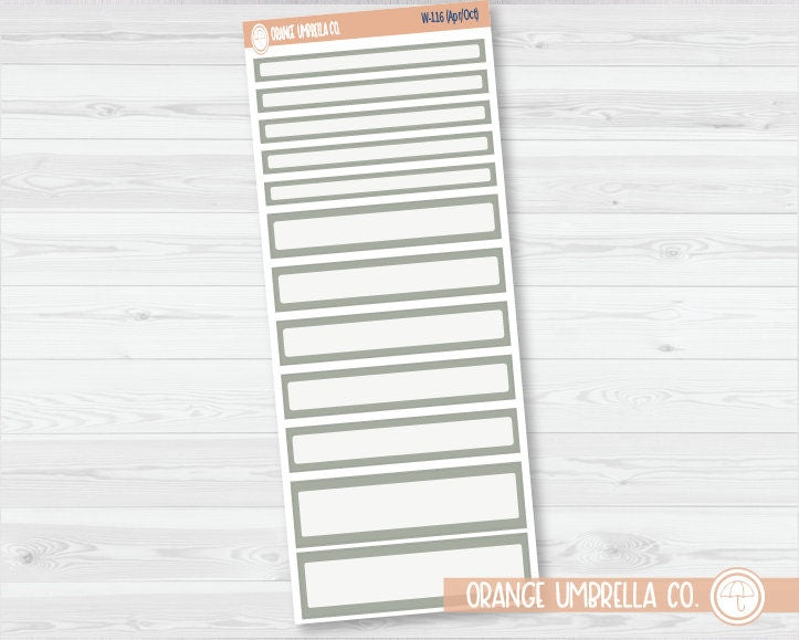 CLEARANCE | 7x9 Daily Duo Label Planner Stickers | Wildflower Palette | W-113-118