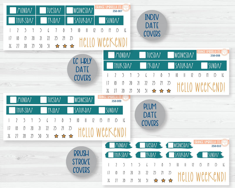 Weekly Planner Kit Stickers | Aquatica 258-001