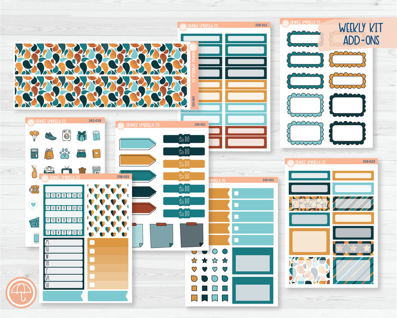 Weekly Add-On Planner Kit Stickers | Aquatica 258-011