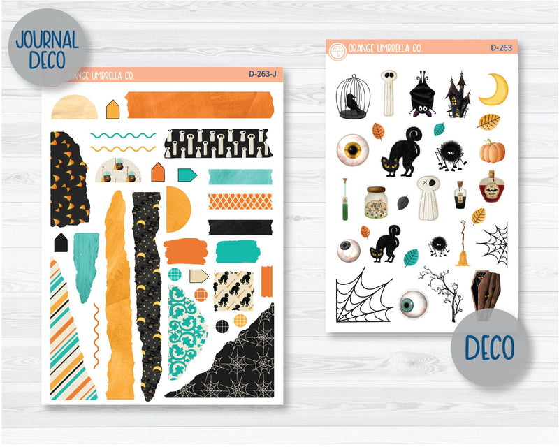 Fright Night Kit Deco Planner Stickers | D-263