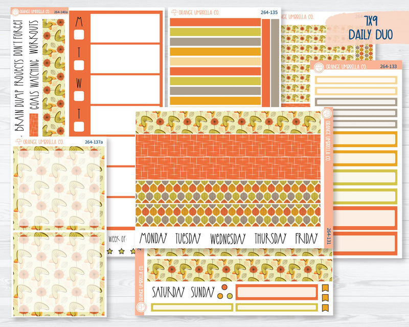 7x9 Daily Duo Planner Kit Stickers | Autumn in Orbit City 264-131