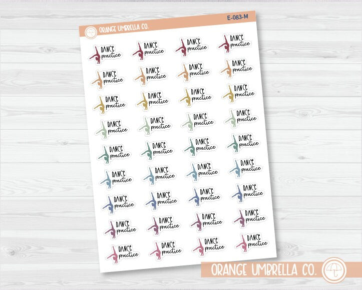 Dance Practice Icon Script Planner Stickers | FC12 | E-083