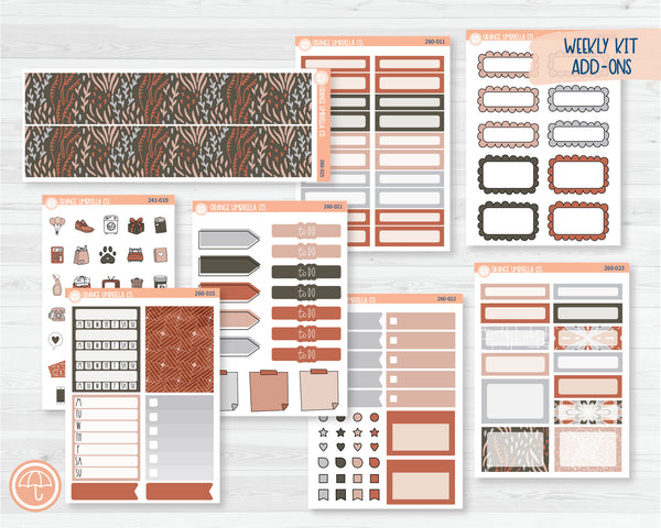 Weekly Add-On Planner Kit Stickers | Sophisticated 260-011