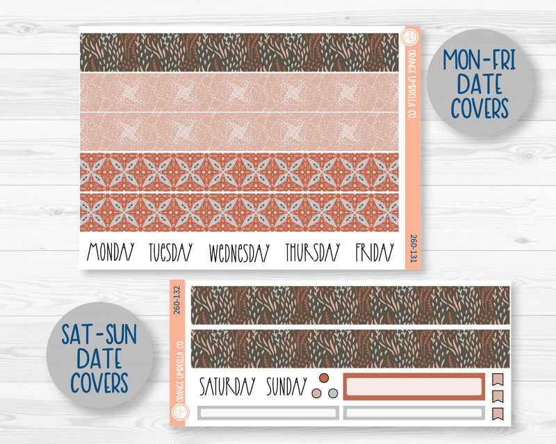 7x9 Daily Duo Planner Kit Stickers | Sophisticated 260-131