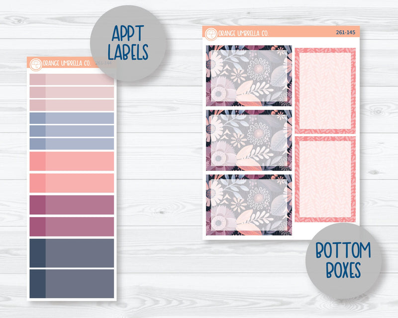 A5 Plum Daily Planner Kit Stickers | First Frost 261-141