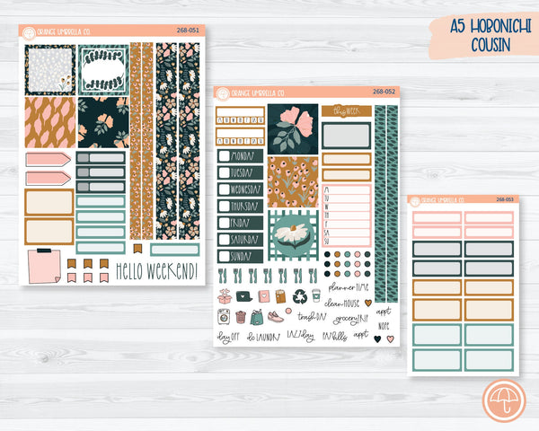Hobonichi Cousin Planner Kit Stickers | Windy Day 268-051