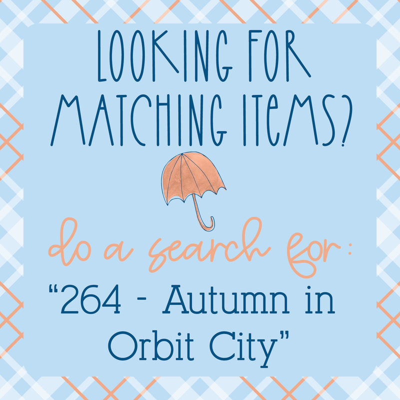Autumn in Orbit City Kit Deco Planner Stickers | D-264