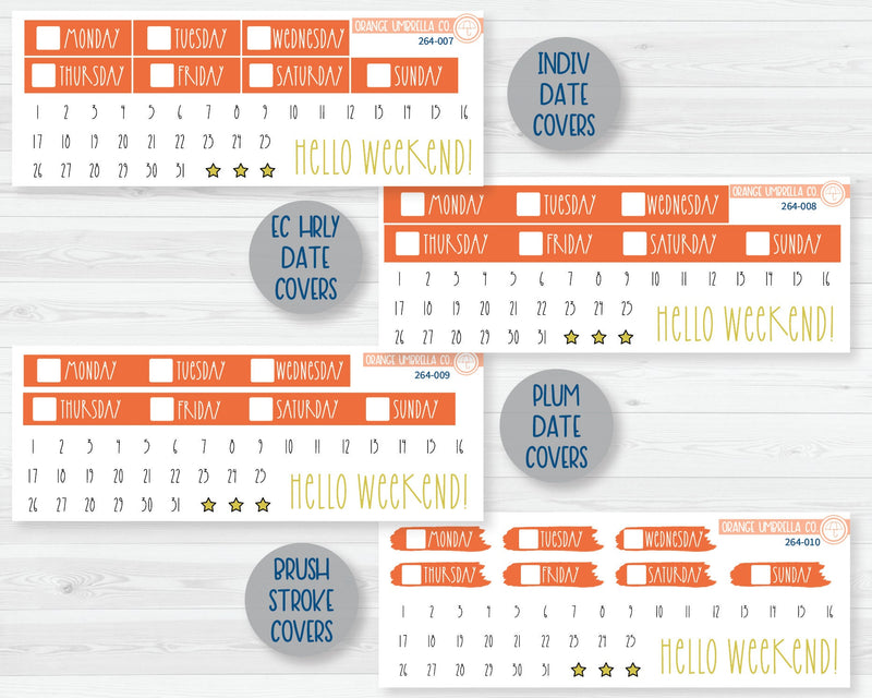 Weekly Planner Kit Stickers | Autumn in Orbit City 264-001