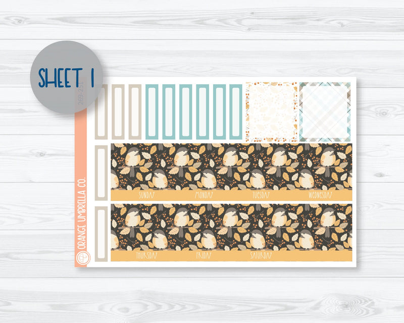 7x9 ECLP Monthly Planner Kit Stickers | Bittersweet 269-251