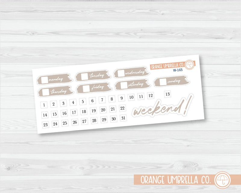 CLEARANCE | Brush Stroke Covers Planner Stickers | Wildflower Palette | W-163-168