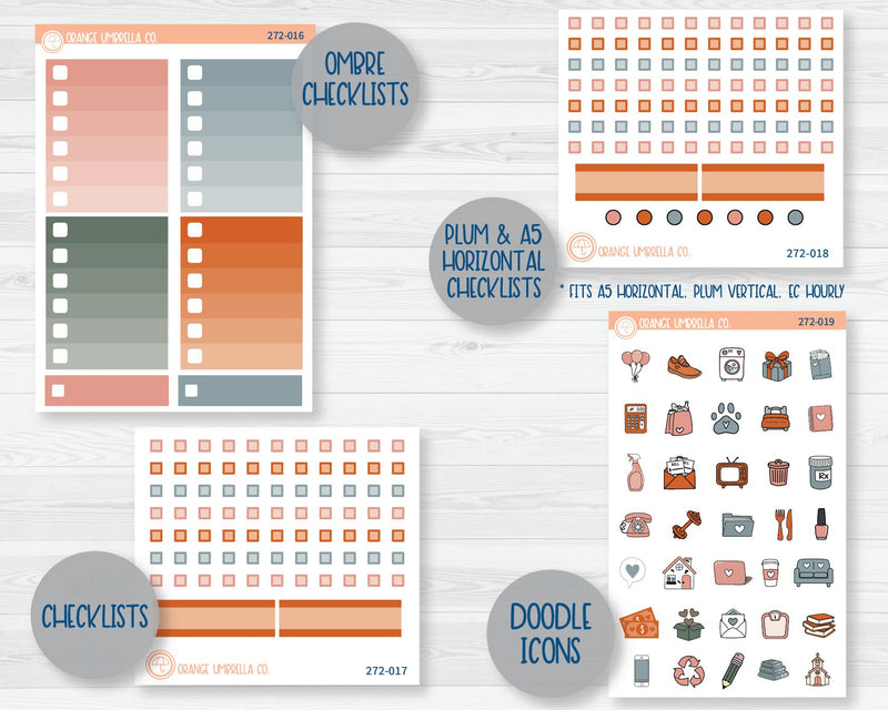 Weekly Add-On Planner Kit Stickers | Owl B. Back 272-011