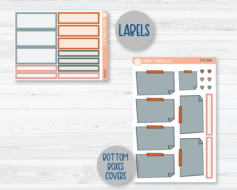 Plum Vertical Priorities Planner Kit Stickers | Owl B. Back 272-041