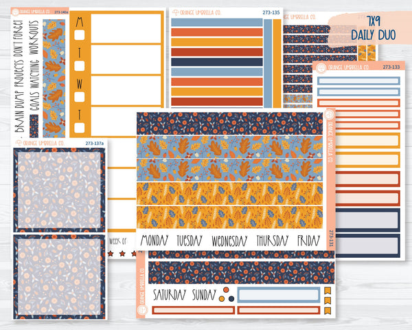 7x9 Daily Duo Planner Kit Stickers | Harvest Table 273-131
