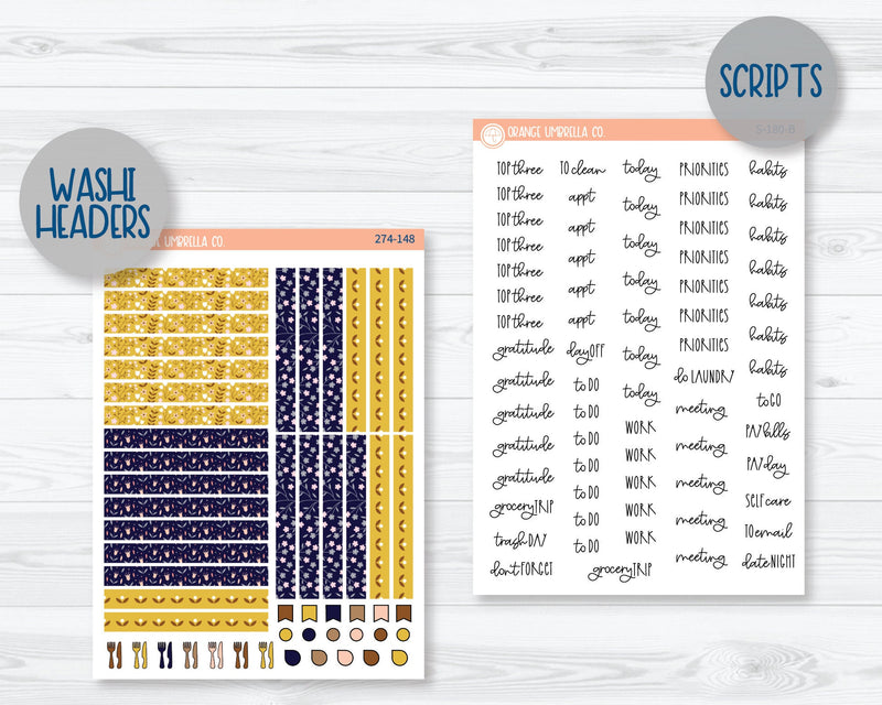 A5 Plum Daily Planner Kit Stickers | Wild Landscape 274-141