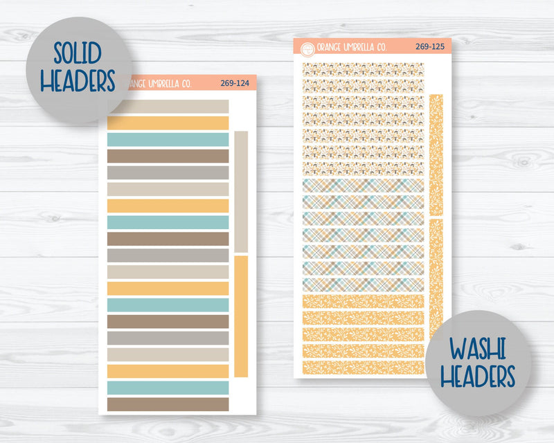 A5 Daily Duo Planner Kit Stickers | Bittersweet 269-121