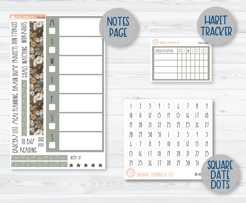 7x9 Daily Duo Planner Kit Stickers | Gentle 270-131