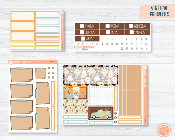 Plum Vertical Priorities Planner Kit Stickers | Thanks a Latte 275-041