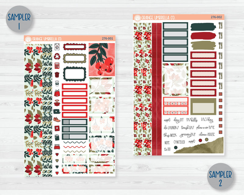 Weekly Planner Kit Stickers | Berry Festive 276-001