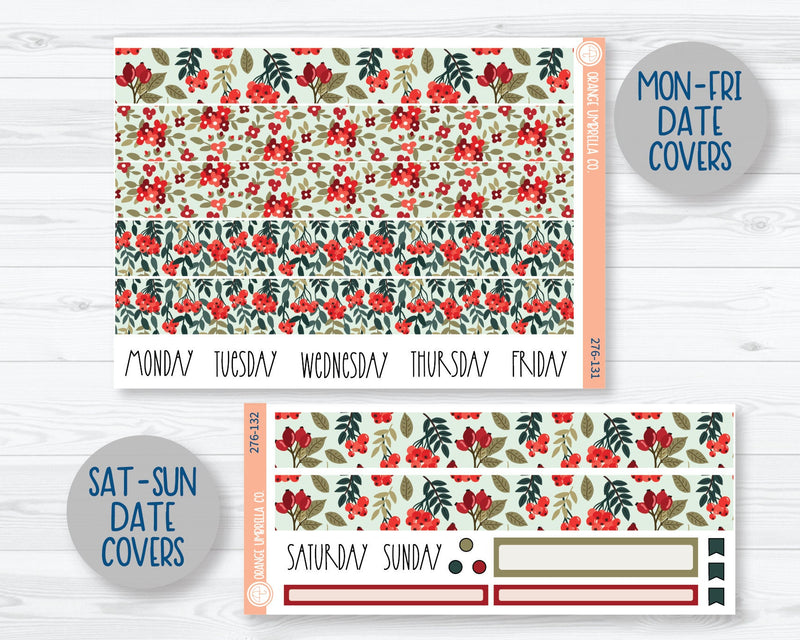 7x9 Daily Duo Planner Kit Stickers | Berry Festive 276-131