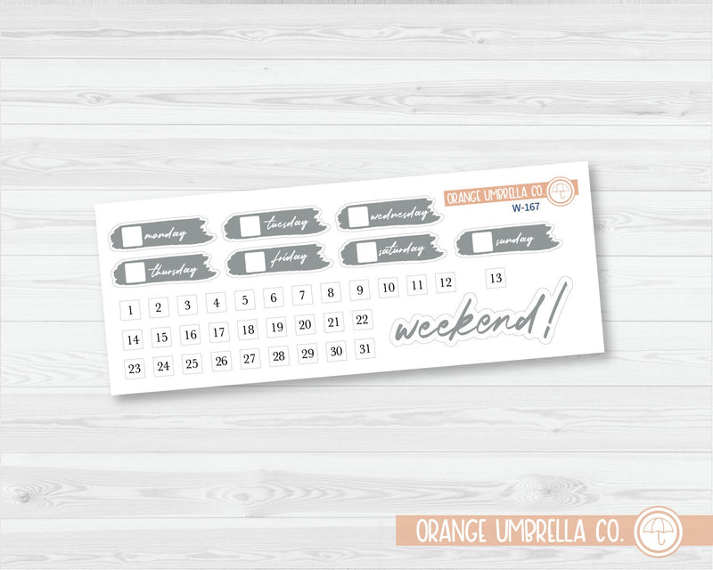 CLEARANCE | Brush Stroke Covers Planner Stickers | Wildflower Palette | W-163-168