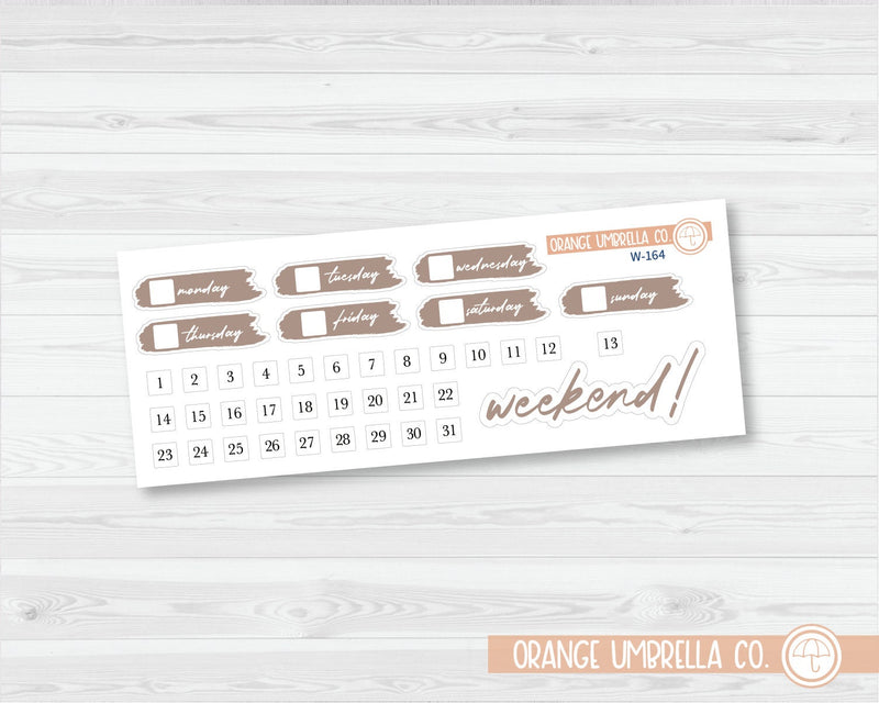 CLEARANCE | Brush Stroke Covers Planner Stickers | Wildflower Palette | W-163-168