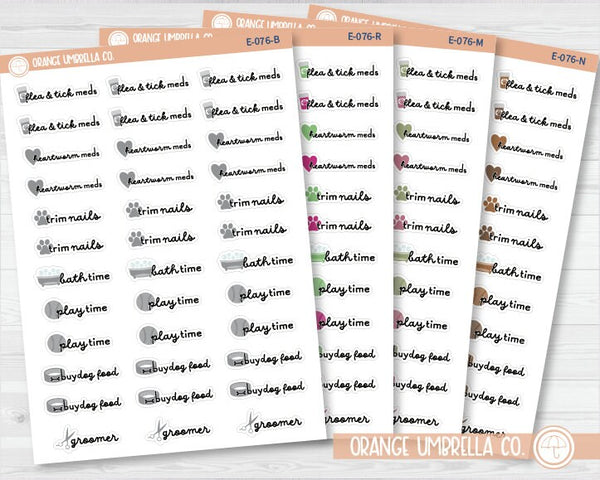 Groomer/Grooming Event Icon Script Planner Stickers | F16 | E-076
