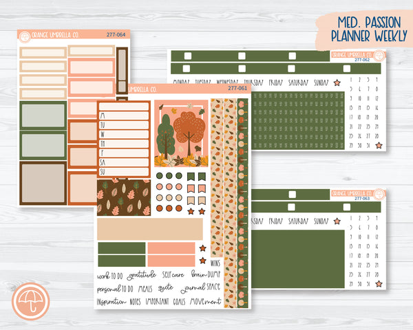 7x9 Passion Weekly Planner Kit Stickers | Leaf Pile 277-061