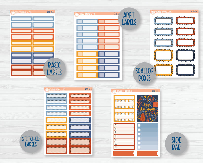 Weekly Add-On Planner Kit Stickers | Harvest Table 273-011