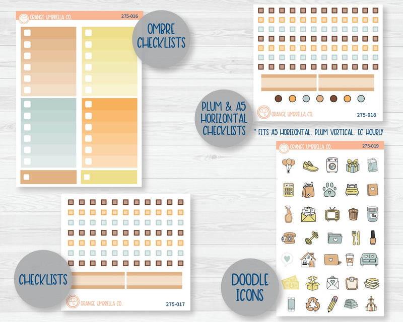 Weekly Add-On Planner Kit Stickers | Thanks a Latte 275-011