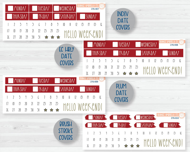Weekly Planner Kit Stickers | Berry Festive 276-001