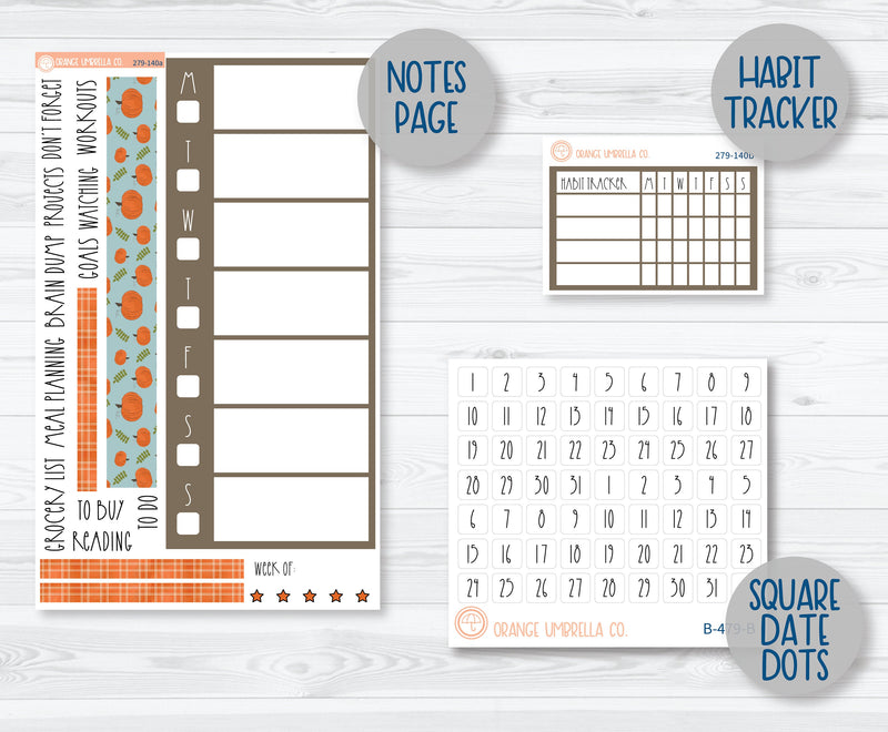 7x9 Daily Duo Planner Kit Stickers | Farmstand 279-131