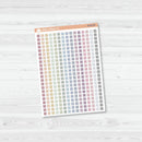 Checkbox - Individual Single Color Coding Planner Stickers | Square | B-433
