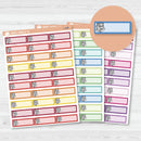 Book Stack Icon Color Label Planner Stickers | L-480-L-482