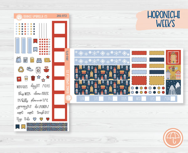 Hobonichi Weeks Planner Kit Stickers | Tiny Town 281-071