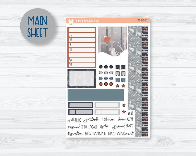 7x9 Passion Weekly Planner Kit Stickers | Frozen Forest 283-061