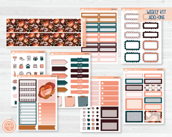 Weekly Add-On Planner Kit Stickers | Rosy Cheeks 284-011