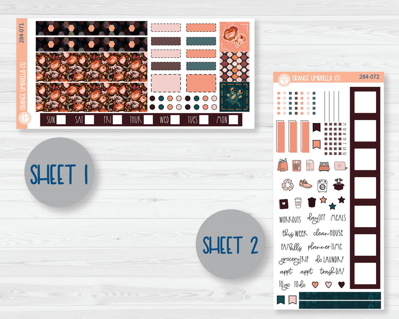 Hobonichi Weeks Planner Kit Stickers | Rosy Cheeks 284-071