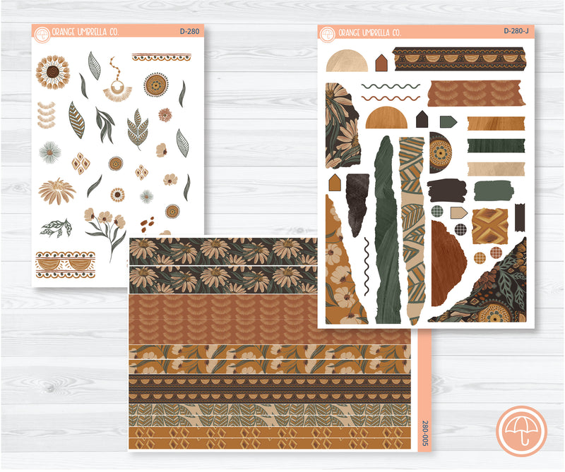 Abundance Kit Deco Planner Stickers | D-280