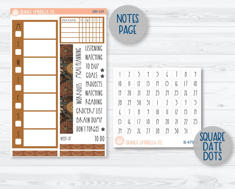 A5 Daily Duo Planner Kit Stickers | Abundance 280-121