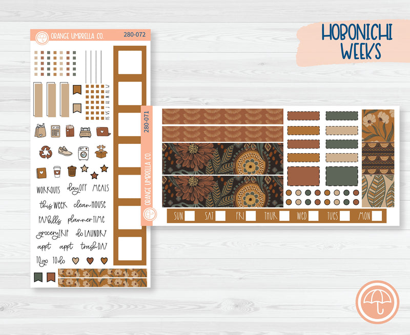 Hobonichi Weeks Planner Kit Stickers | Abundance 280-071