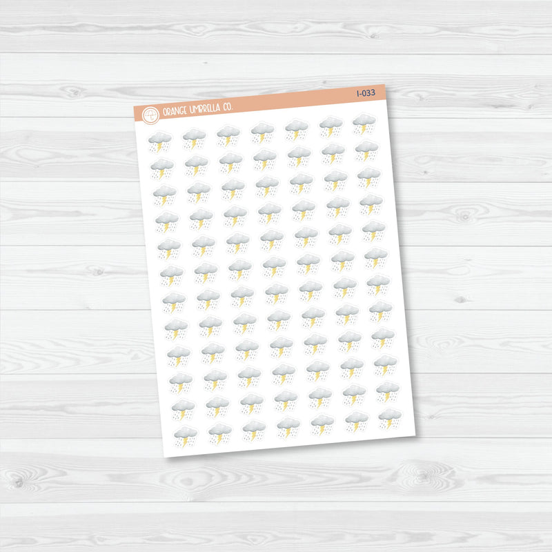 Weather Icon Planner Stickers | I-028 - I-035
