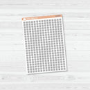 Checkbox - Individual Single Color Coding Planner Stickers | Square | B-433