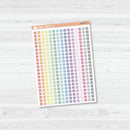 Checkbox - Individual Single Color Coding Planner Stickers | Square | B-433