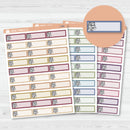 Book Stack Icon Color Label Planner Stickers | L-483-L-485