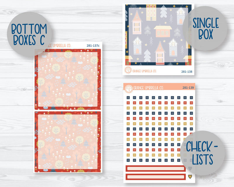 7x9 Daily Duo Planner Kit Stickers | Tiny Town 281-131