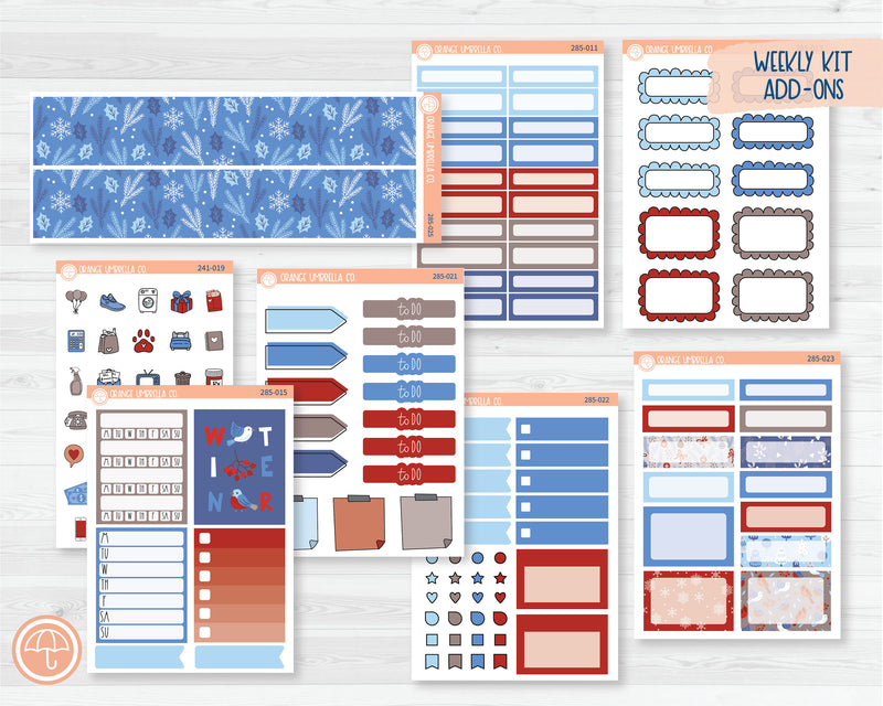 Weekly Add-On Planner Kit Stickers | Icy 285-011